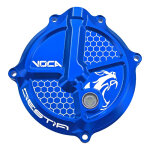 Couvercle de carter d embrayage voca racing bleu derbi euro 3 / 4