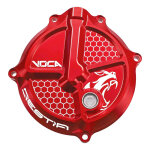 Couvercle de carter d embrayage voca racing rouge derbi euro 3 / 4