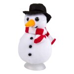 D�coration de casque bonhomme de neige
