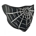 Demi - masque zan headgear spider web noir / blanc