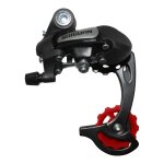 Dérailleur arrière vtt saiguan 6 / 7v à chape longue noir Dérailleur arrière vtt saiguan 6 / 7v à chape longue noir