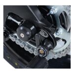 Diabolos de bras oscillant r&g racing noir sur platine suzuki gsx - r 10