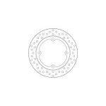 Disque de frein arri�re brembo serie oro rond fixe 68b407l9