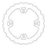 Disque de frein arri�re nitro moto - master � 220mm pour honda crf 250