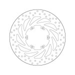 Disque de frein avant brembo serie oro rond fixe 68b407g5