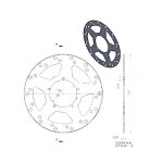 Disque de frein avant ng brake disc d. 260 peugeot xr6 2000 - 342 Disque de frein avant ng brake disc d. 260 peugeot xr6 2000 - 342