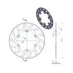 Disque de frein ng brake disc d. 220 avant gauche gilera gsm 50 de 1999 Disque de frein ng brake disc d. 220 avant gauche gilera gsm 50 de 1999