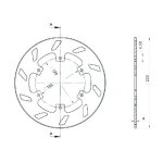 Disque de frein ng brake disc d. 220 fixe avant gauche - 113 Disque de frein ng brake disc d. 220 fixe avant gauche - 113