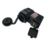 Double prise usb et allume - cigare bike it avec interrupteur Double prise usb et allume - cigare bike it avec interrupteur