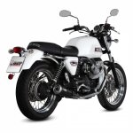 Double silencieux mivv ghibli inox noir moto guzzi v7 special 12 - 16