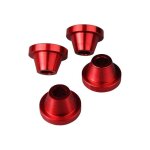 Douilles pontet de guidon scar suzuki 250 rm 02 - 08 rouge (4 pi�ces)