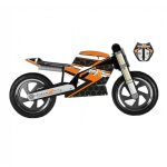 Draisienne bois kiddimoto avec kit dco orange