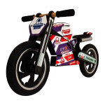 Draisienne moto kiddimoto bois noir kit déco pramac Draisienne moto kiddimoto bois noir kit déco pramac
