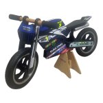 Draisienne moto kiddimoto bois noir kit déco vr46 Draisienne moto kiddimoto bois noir kit déco vr46