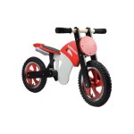 Draisienne moto kiddimoto scrambler rouge / noir / blanc