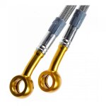 Durite de frein arri�re aviation inox raccords or ducati 900 ss 91 - 94