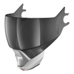 Ecran casque shark evojet fum� ar / ab + mentonni�re argent mat