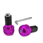 Embouts de guidon anodiss (la paire) diam17mm - bleu