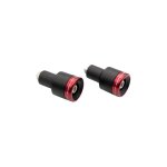 Embouts de guidon barracuda b - lux rouges