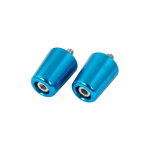 Embouts de guidon bleu pour guidon 22 mm fixation kawasaki