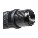 Embouts de guidon chaft horos noir / carbone