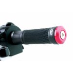 Embouts de guidon chaft universel rouge