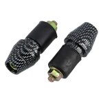 Embouts de guidon conique effet carbone