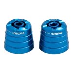 Embouts de guidon evotech bleus kawasaki z 1000 03 - 20