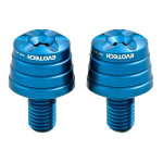 Embouts de guidon evotech bleus suzuki gsx - r 1000 17 - 20