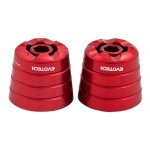 Embouts de guidon evotech rouges kawasaki z 1000 03 - 18