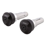 Embouts de guidon highsider tetra noirs