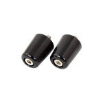 Embouts de guidon noir pour guidon 22 mm fixation kawasaki