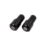 Embouts de guidon slim noir fixation 18 mm