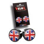Embouts de guidon pour vlo de route velox uk flag (paire)