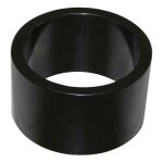 Entretoise de direction en aluminium noir (1 1 / 8 x 20 mm)