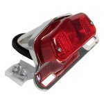 Feu arri�re chrome emgo lucas replica ii avec support de plaque