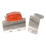 Feu arri�re chrome emgo lucas replica avec support de plaque et suppo