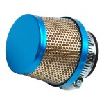 Filtre à air conique kn 28 / 35 - droitbleu Filtre à air conique kn 28 / 35 - droitbleu