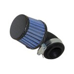 Filtre � air replay kn small coude carbone d. 35 / 28 coude 90