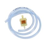 Filtre � essence cylindrique papier �6 avec durite transparente 6x9