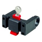 Fixation panier vélo klickfix sur cintre avec antivol (22 - 26mm diamè Fixation panier vélo klickfix sur cintre avec antivol (22 - 26mm diamè