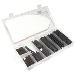 Gaine thermor�tractable 1tek tools assortiment 127 tubes noir