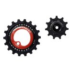 Galets de dérailleur tripeak aopw céramic 11 / 12v 12 - 18 dents rouge - Galets de dérailleur tripeak aopw céramic 11 / 12v 12 - 18 dents rouge -