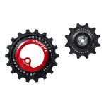 Galets de dérailleur tripeak aopw céramic 11v 12 - 18 dents rouge - sh Galets de dérailleur tripeak aopw céramic 11v 12 - 18 dents rouge - sh