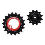 Galets de dérailleur tripeak aopw céramic 11v 12 - 18 dents rouge - sh Galets de dérailleur tripeak aopw céramic 11v 12 - 18 dents rouge - sh