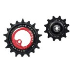 Galets de dérailleur tripeak aopw céramic 12v 12 - 18 dents rouge Galets de dérailleur tripeak aopw céramic 12v 12 - 18 dents rouge