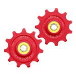 Galets de dérailleur tripeak g5 céramic 12v 11 dents rouge - shimano Galets de dérailleur tripeak g5 céramic 12v 11 dents rouge - shimano