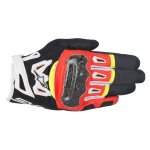 Gants alpinestars smx - 2 air carbon v2 noir / rouge fluo / jaune fluo - xxl
