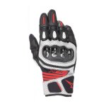 Gants alpinestars sp x air carbon v2 noir / blanc / rouge fluo - s