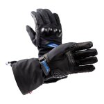 Gants chauffants femme cuir / textile ixon it - yuga lady noir / bleu - xl